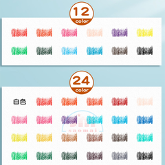 Bút chì 24 màu Deli dạng cốc 7070-LA