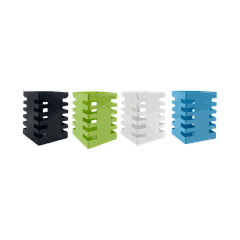 Cắm bút kim loại Enter KB102 75x100mm vuông đen-SM