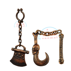 Đồ trang trí Halloween-Vũ khí + dây xích 26-TD