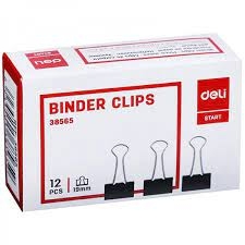 Kẹp bướm đen 19 Deli 38565