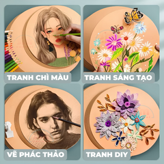 Giấy bìa tròn nhỏ 20x20cm 200g (màu)-TL