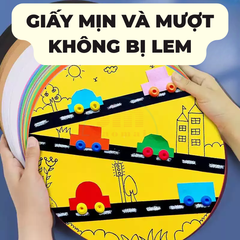 Giấy bìa tròn nhỏ 20x20cm 200g (màu)-TL