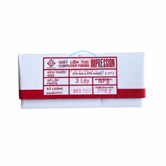 Giấy in liên tục LS K210x279mm 3 liên chia 2 A4