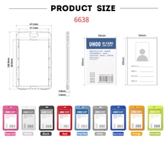 Bảng tên đứng UHOO 6614 Xanh Lá