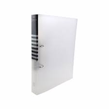 Bìa còng nhẫn D Plus 82-V126 trắng-VT/HV