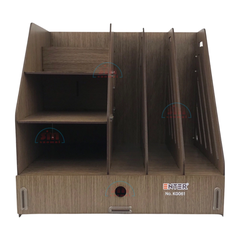 Kệ hồ sơ gỗ Enter KG061 lắp ráp vàng/nâu/đen-SM