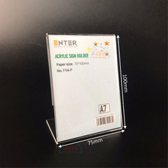 Kệ mica 1 giấy đứng A7 F04-SM