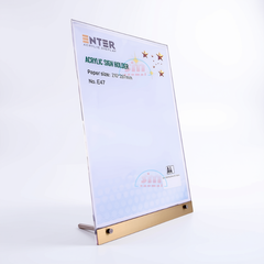 Kệ mica 1 mặt Enter E47 210x300mm liên kết bulon A4 đứng-SM