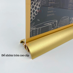 Kệ mica 2 mặt 1/3 A4 E39 đế nhôm cao cấp-SM