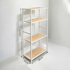 Kệ sắt 4 tầng Enter KG80120-4 80x30x120cm-SM