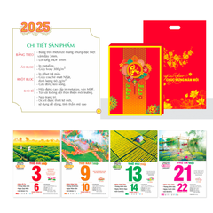 Lịch Bloc siêu cực đại kích thước 29x42cm năm 2025 - 24TĐ1