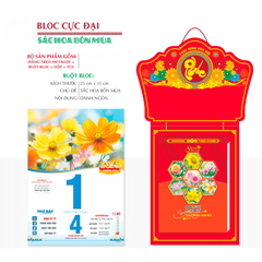 Lịch Bloc cực đại kích thước 25x35cm năm 2025 - 24TĐ13