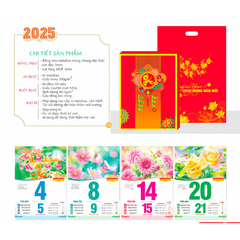 Lịch Bloc siêu cực đại kích thước 29x42cm năm 2025 - 24TĐ3