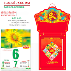 Lịch Bloc siêu cực đại kích thước 29x42cm năm 2025 - 24TĐ3