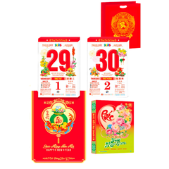 Lịch bloc siêu đại trọn bộ năm 2025 kích thước 20X30cm - HT9