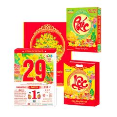 Lịch bloc siêu cực đại trọn bộ kích thước 29x41cm năm 2025 - HT4