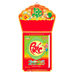 Lịch bloc siêu cực đại trọn bộ kích thước 29x41cm năm 2025 - HT4