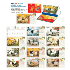 Lịch bàn 2 lò xo 2027-NB