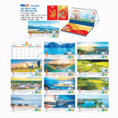 Lịch bàn 2 lò xo 2027-NB