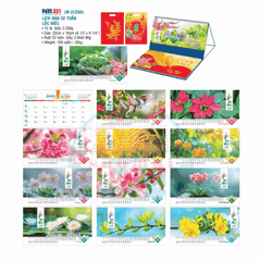 Lịch bàn 2 lò xo 2027-NB