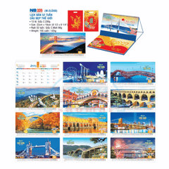 Lịch bàn 2 lò xo 2027-NB