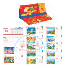 Lịch bàn 2 lò xo 2027-TĐTT