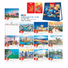 Lịch bàn chữ A 2027-NB
