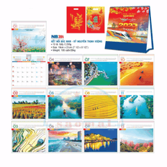 Lịch bàn chữ A 2027-NB