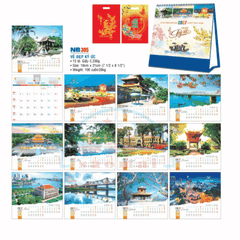 Lịch bàn chữ A 2027-NB