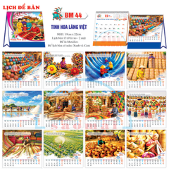 Lịch bàn chữ A 2027-TT