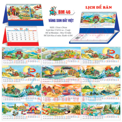 Lịch bàn chữ A 2027-TT