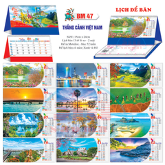 Lịch bàn chữ A 2027-TT