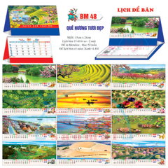 Lịch bàn chữ A 2027-TT