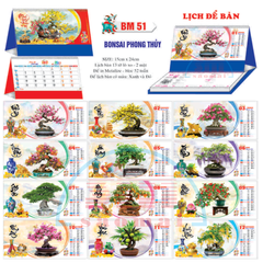 Lịch bàn chữ A 2027-TT