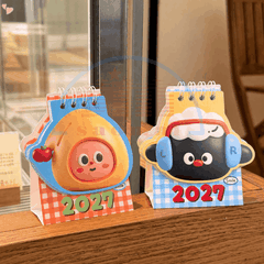 Lịch bàn mini 2027 hình thú Slime/vuông-Or