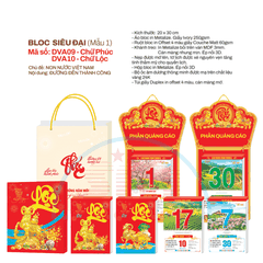 Lịch bloc siêu đại (20X30) 2027-ĐVA