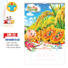 Lịch lò xo 7 tờ 2027-TT