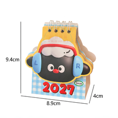 Lịch bàn mini 2027 hình thú Slime/vuông-Or