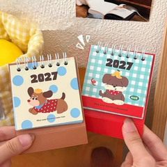 Lịch bàn mini 2027 hình thú Slime/vuông-Or