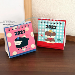 Lịch bàn mini 2027 hình thú Slime/vuông-Or