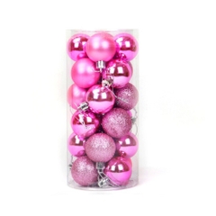 Noel-Hộp châu 4cm 24pcs tròn-Or