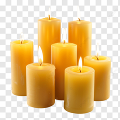 Nến pin 5.3x17cm trắng trơn-KTN