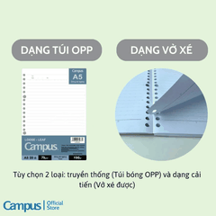 Ruột sổ còng Campus B5 LLN-B5D50 (50 tờ)-208