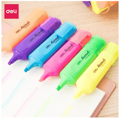 Dạ quang Deli S621 vàng-LA