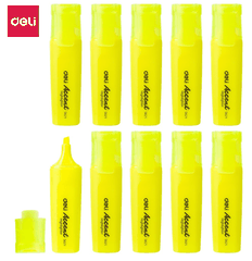 Dạ quang Deli S621 vàng-LA