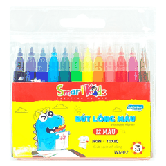 Bút lông Smartkids 12 màu WM02