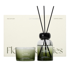 Set tinh dầu+nến La'vie Parfaite Flowers & Stories-BL