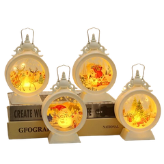 Noel-Đèn led tròn hoa văn 10x15cm 91-3416-JC