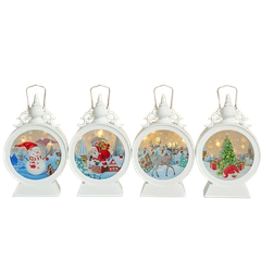 Noel-Đèn led tròn hoa văn 10x15cm 91-3416-JC