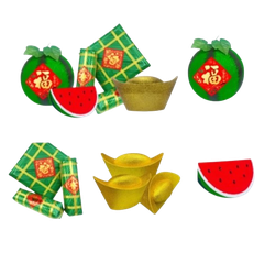 Tết - Bộ dưa hấu bánh chưng 20cm-CB